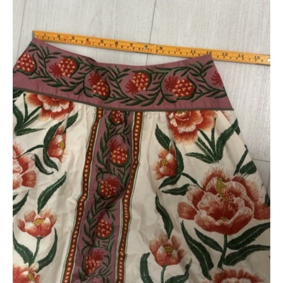 NWT Farm Rio Ainika Floral Delicate Midi Skirt Sz XS - Picture 8 of 13